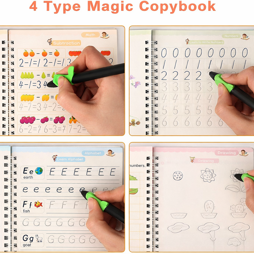 Magic Practice Copybook - Buy 1 Get 3 Free – 50% OFF Today!